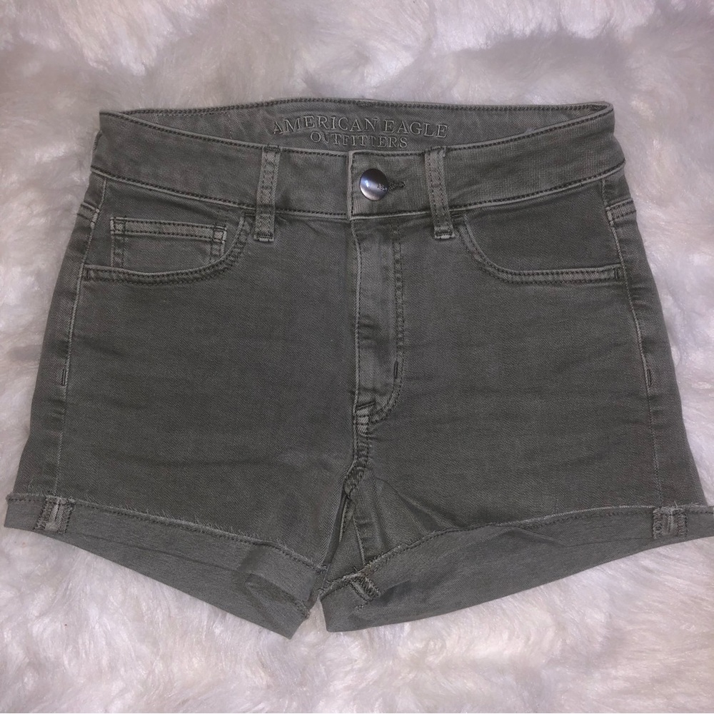 American Eagle Green Shorts